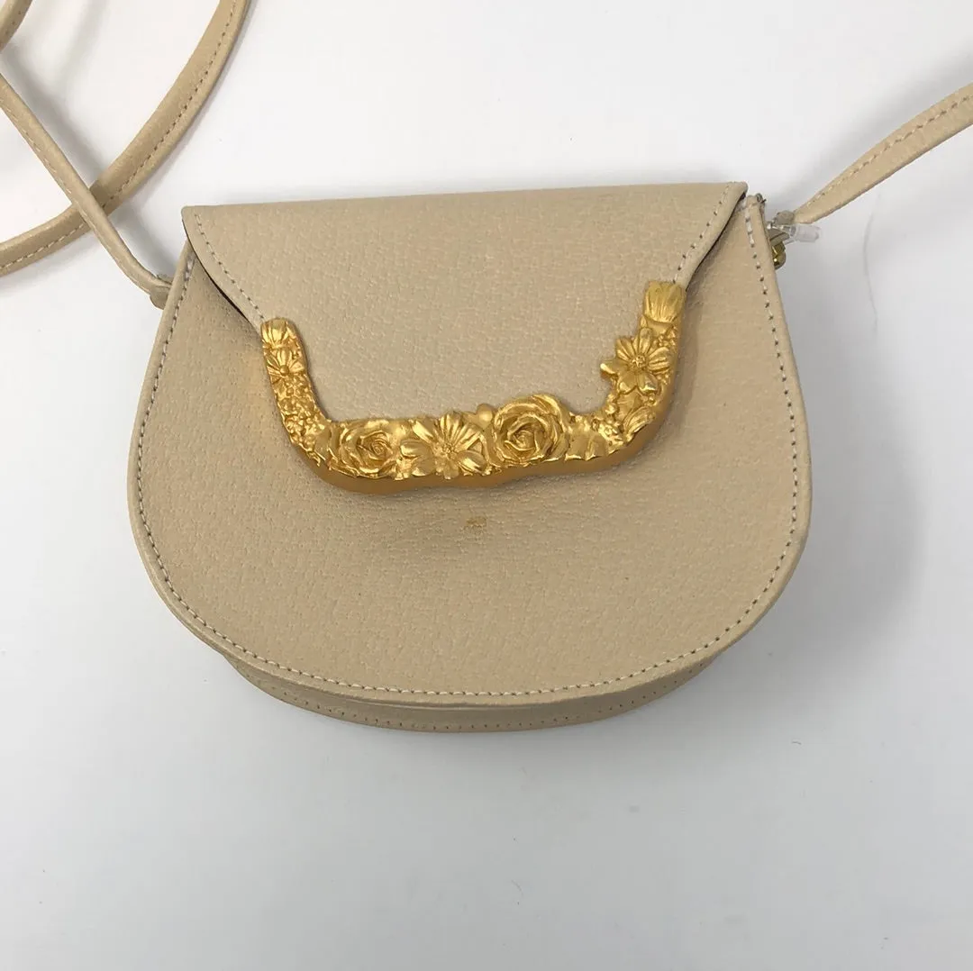 Vintage: Glen Miller for Ann Turk Beige Mini Bag with Gold