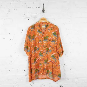 Vintage Hawaiian Island Shirt - Orange - XL