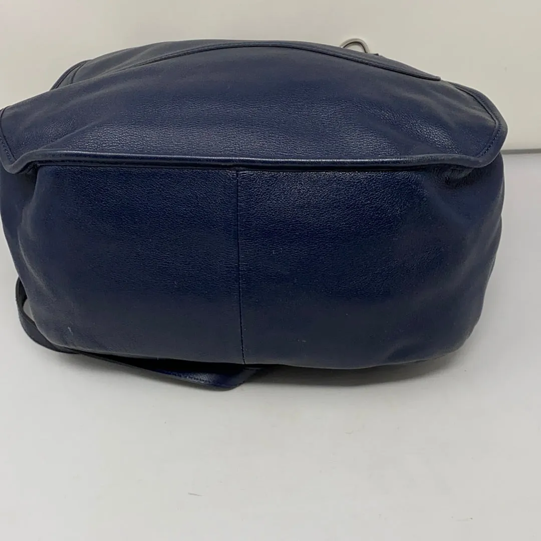 Vintage: Longchamp Navy Leather Crossbody Bag