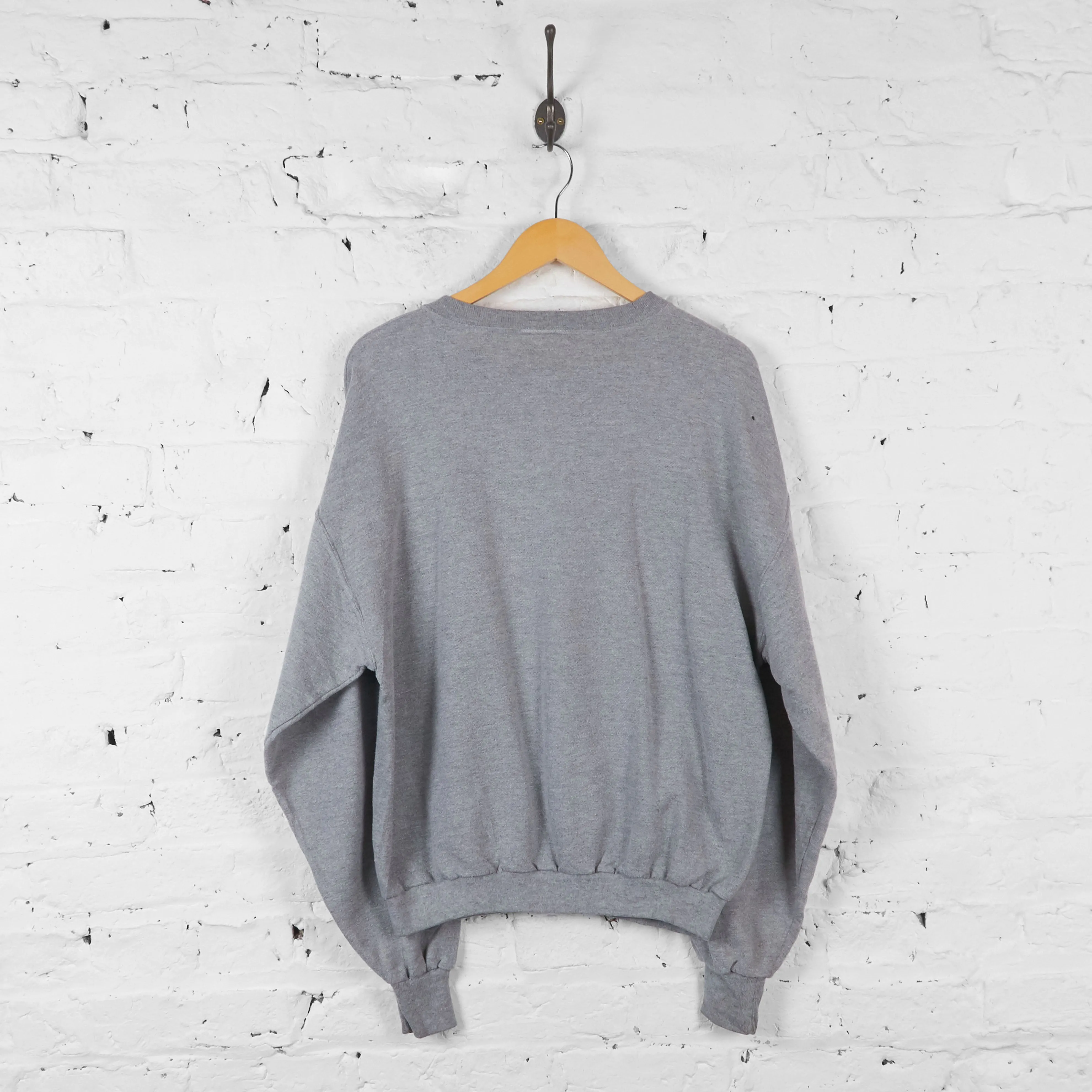 Vintage Mickey Mouse It's A Guy Thing Sweatshirt - Grey - S