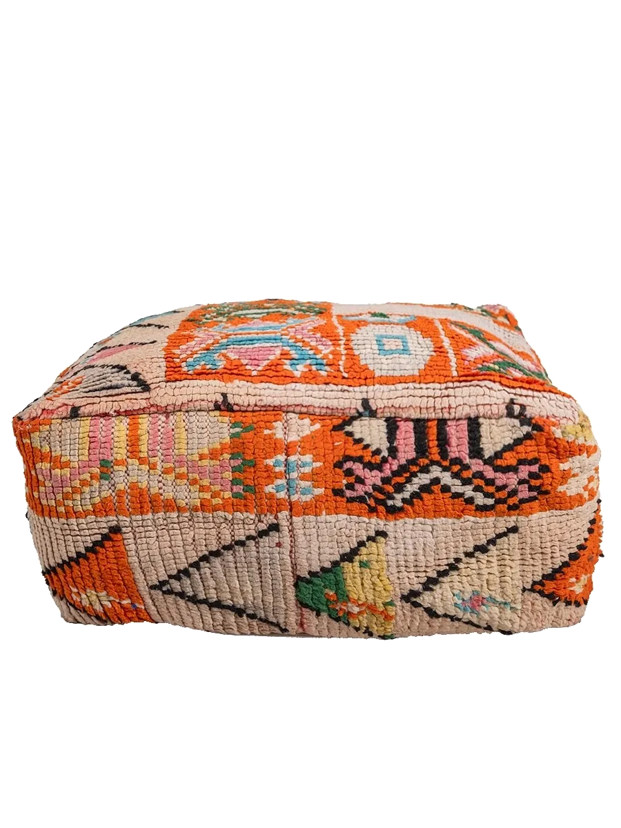 Vintage Rhamna Pouf - Energetic Pops