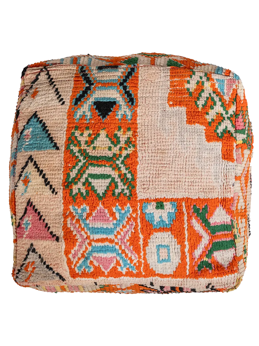 Vintage Rhamna Pouf - Energetic Pops