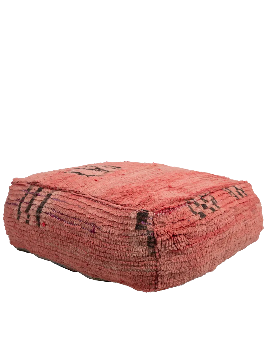 Vintage Rhamna Pouf - Pink