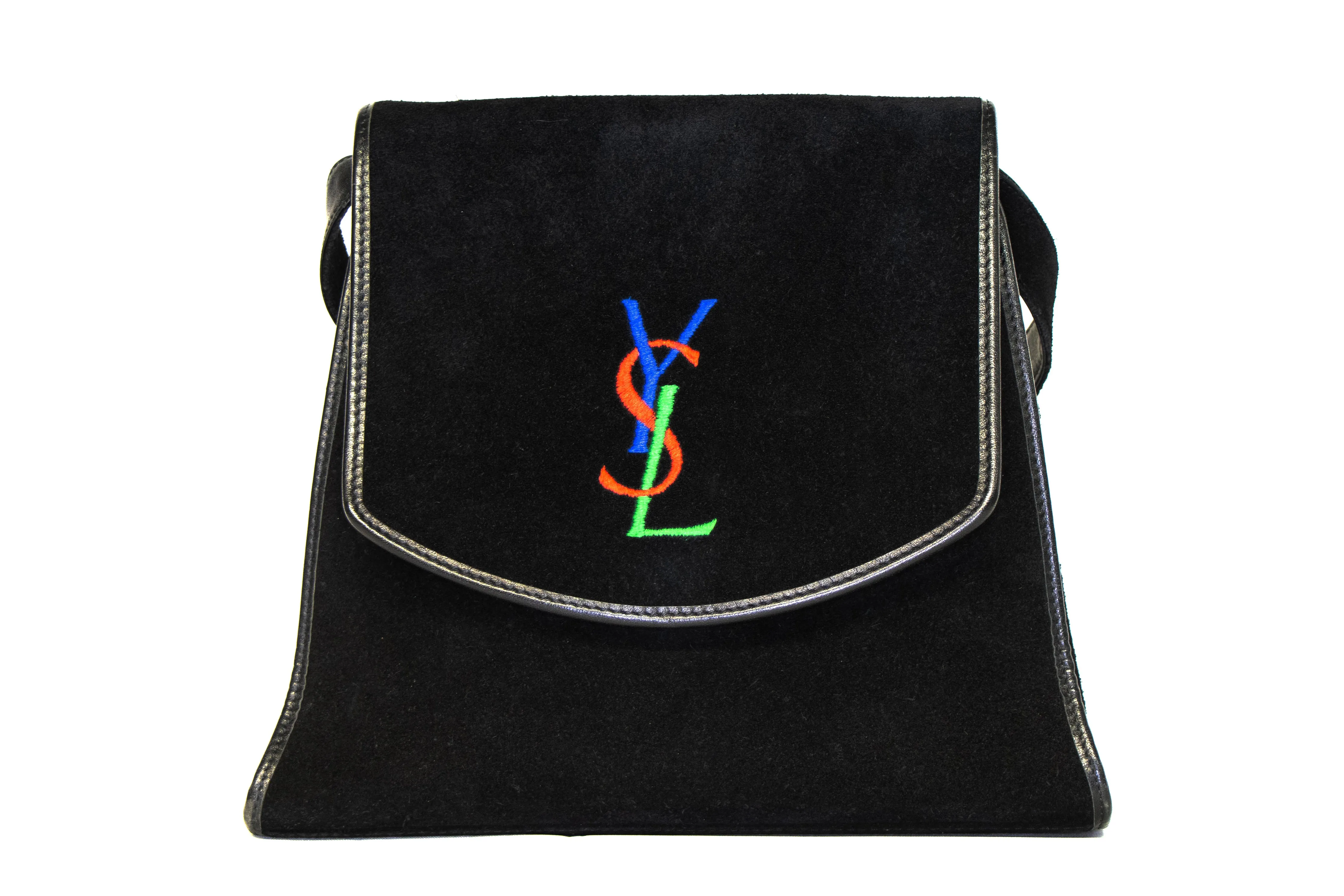 Vintage Saint Laurent Suede Crossbody