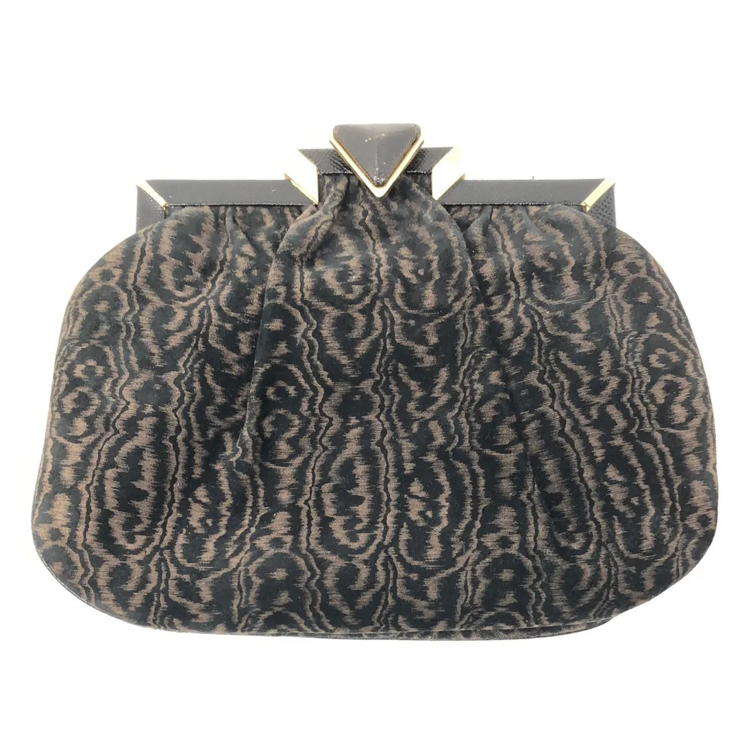 Vintage: Sharif Black and Brown Crossbody Bag