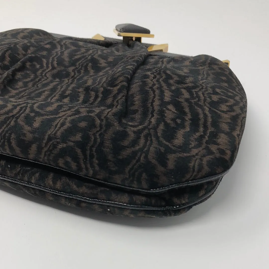 Vintage: Sharif Black and Brown Crossbody Bag