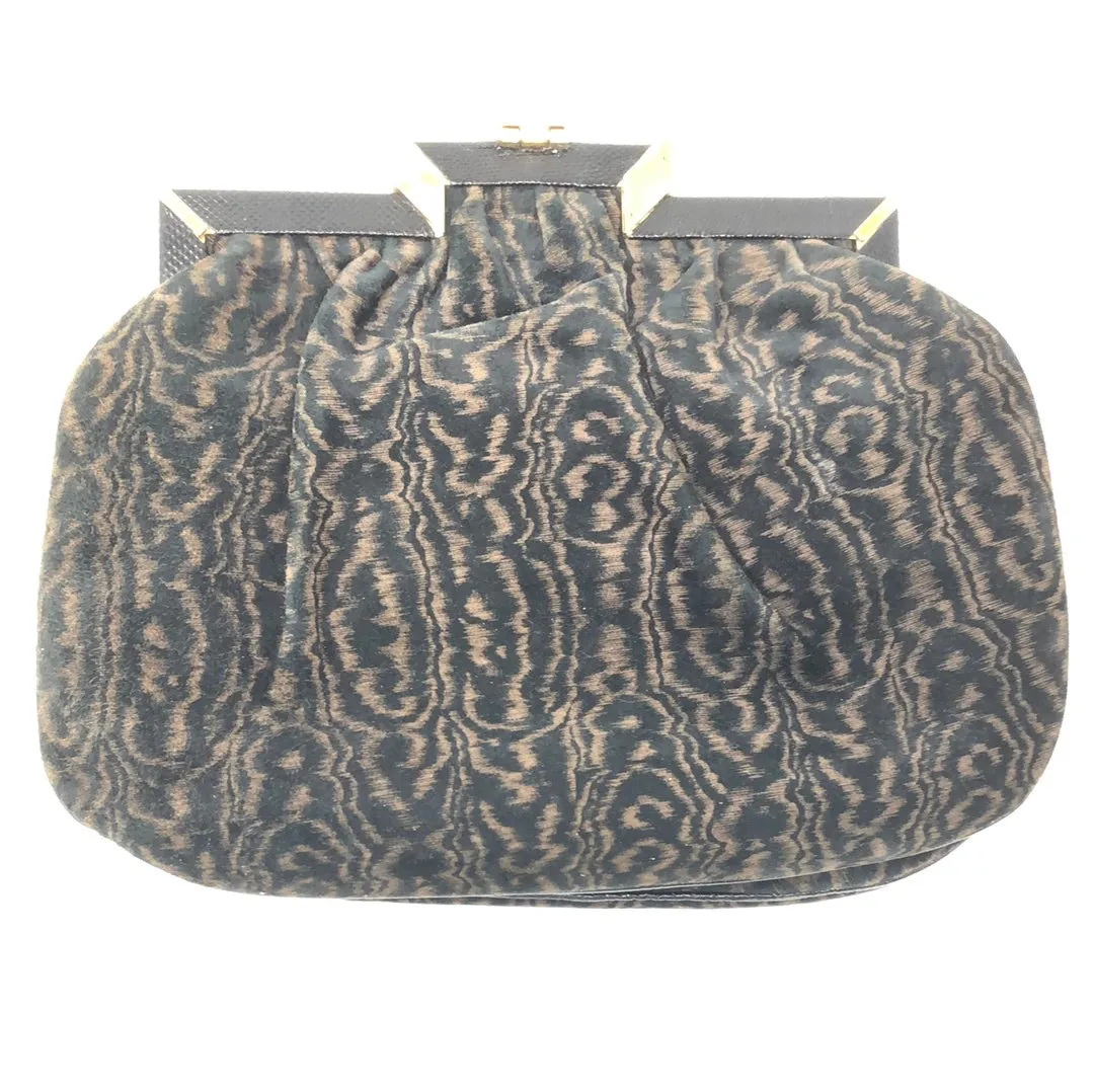 Vintage: Sharif Black and Brown Crossbody Bag