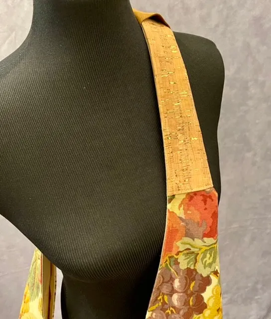 Vintage Tapestry Crossbody Handbag with Adjustable Strap - 2