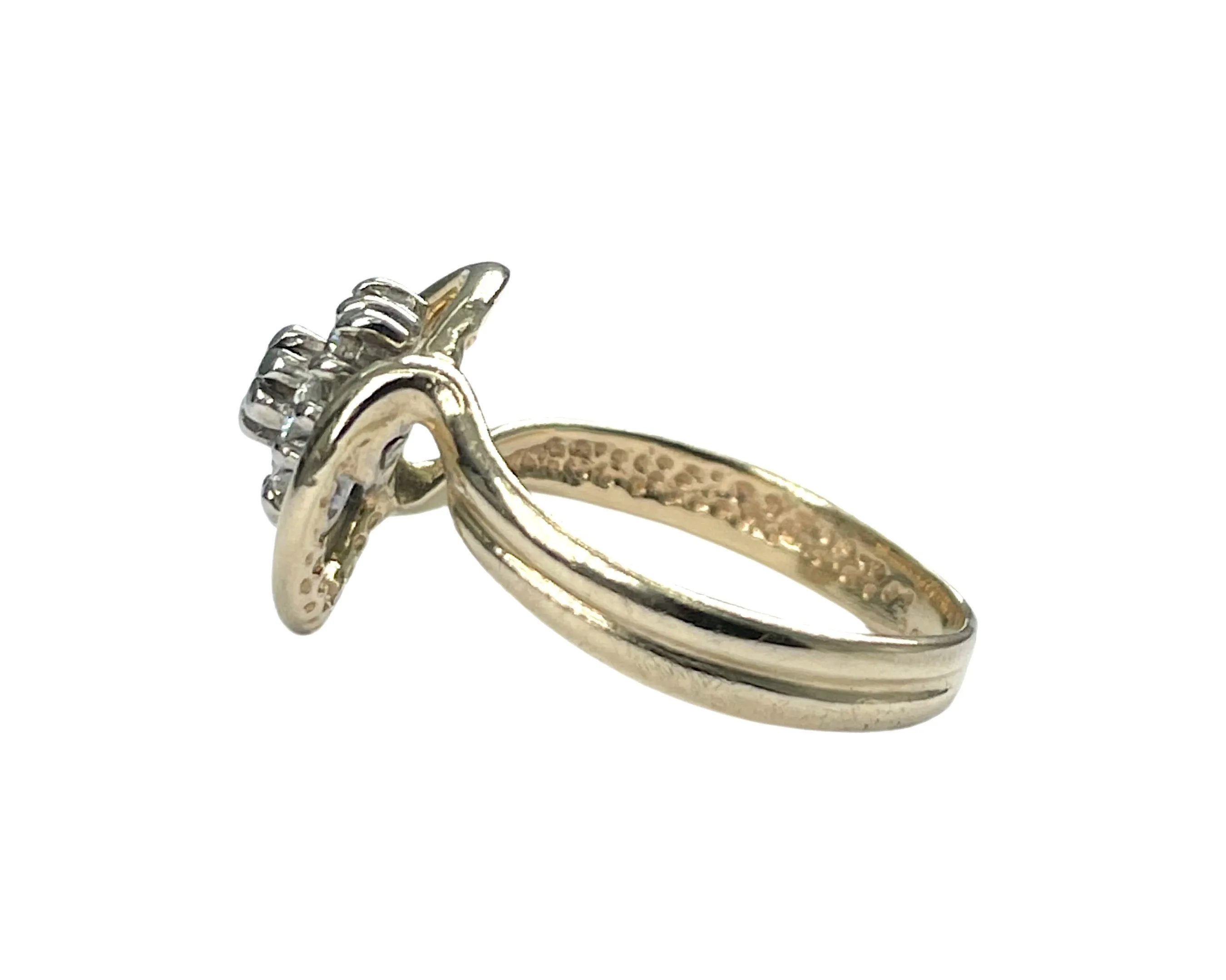 Vintage Yellow Gold and Diamond Ring (Authentic Pre-Owned)