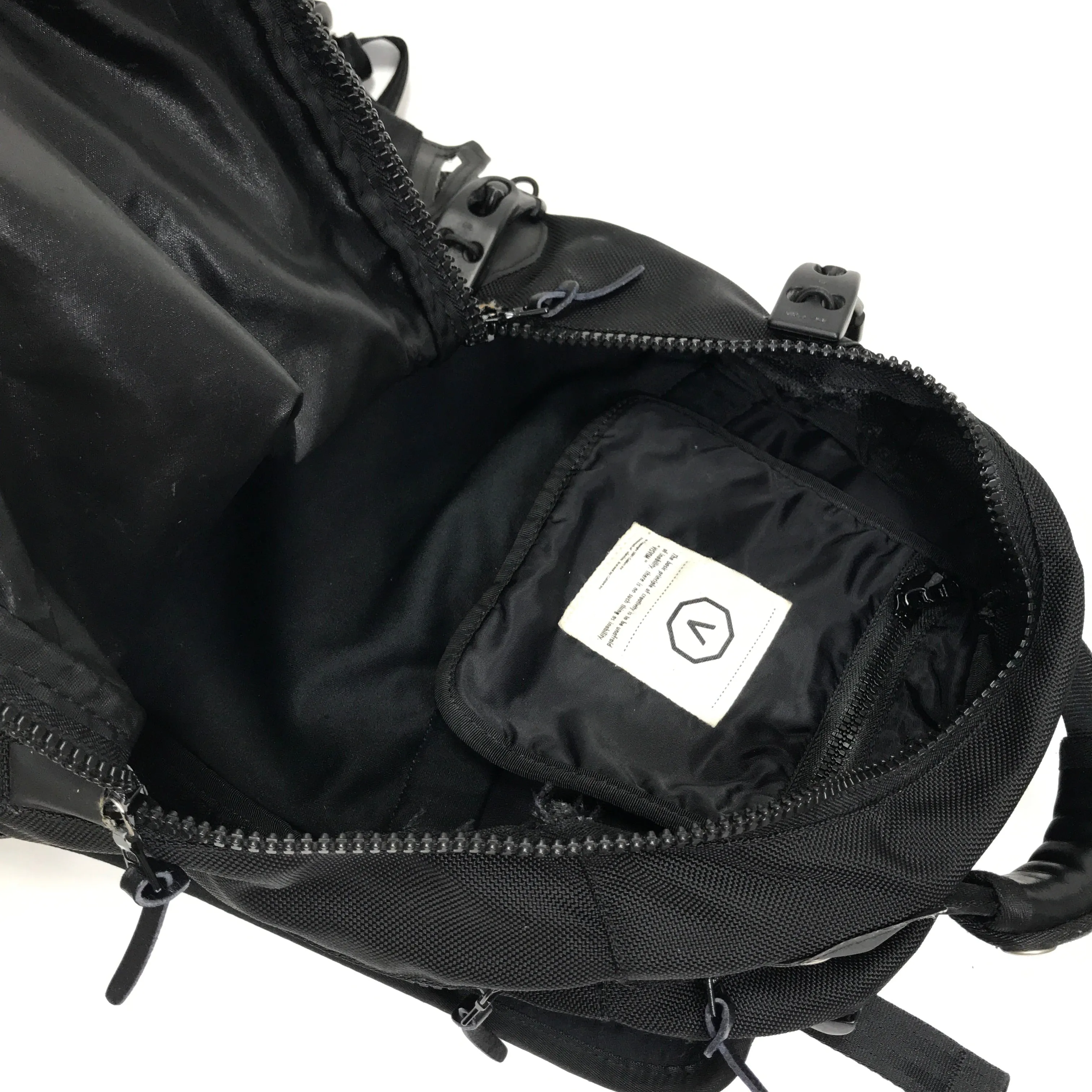 Visvim 08AW 20L Ballistic Shaker Patchwork Backpack Black