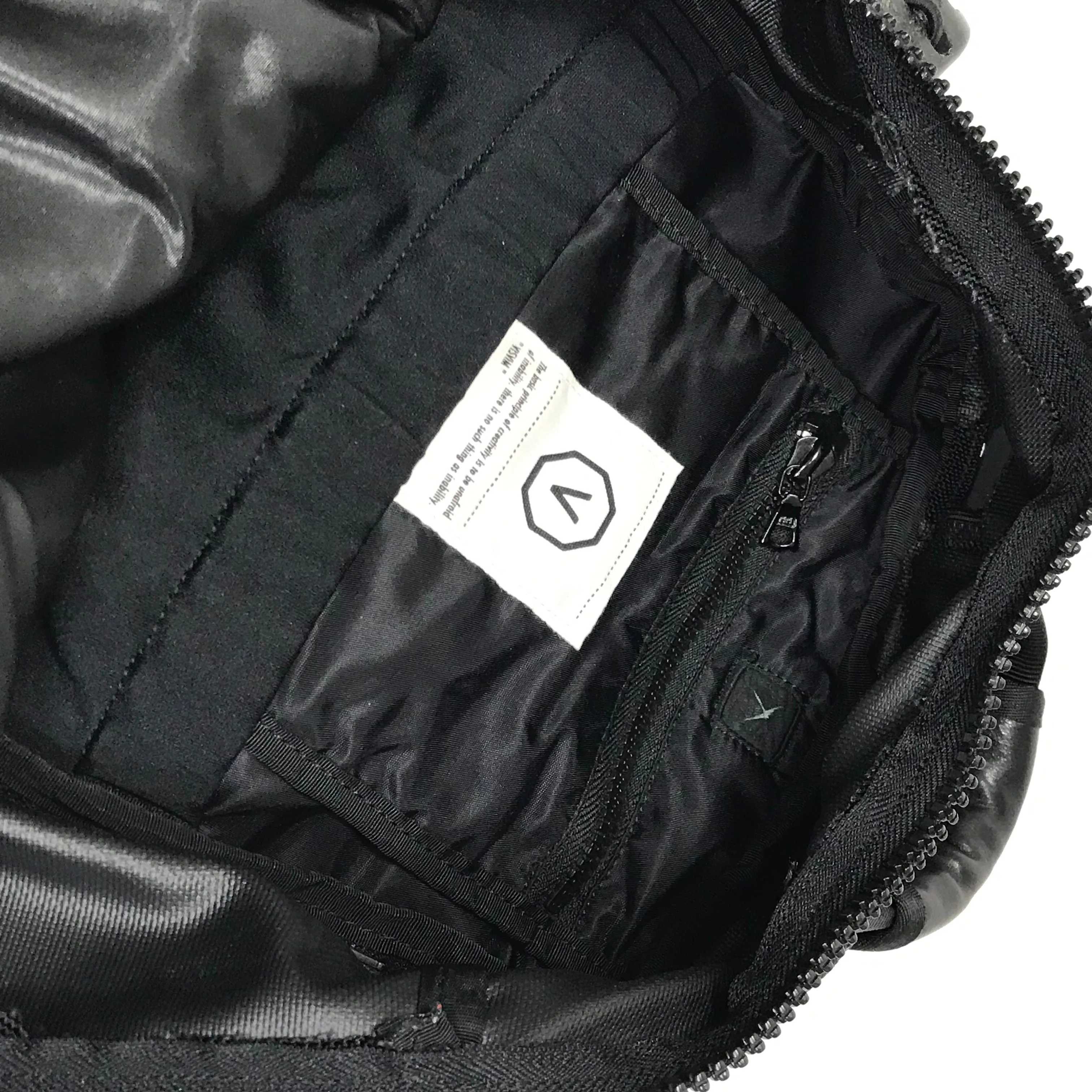 Visvim 08AW 20L Ballistic Shaker Patchwork Backpack Black