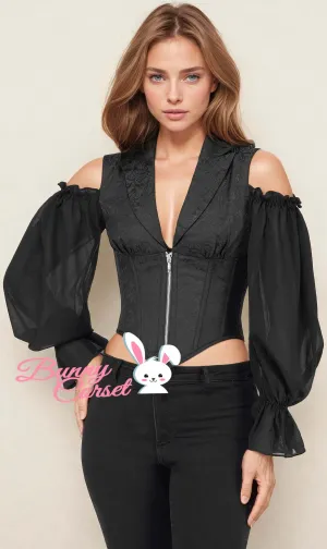 Vivian  Cold Shoulder Underbust Corset