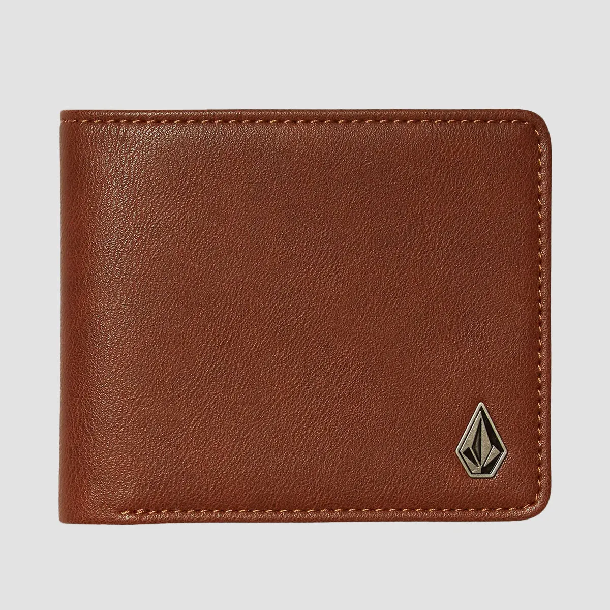 Volcom Slim Stone PU Wallet Small Brown