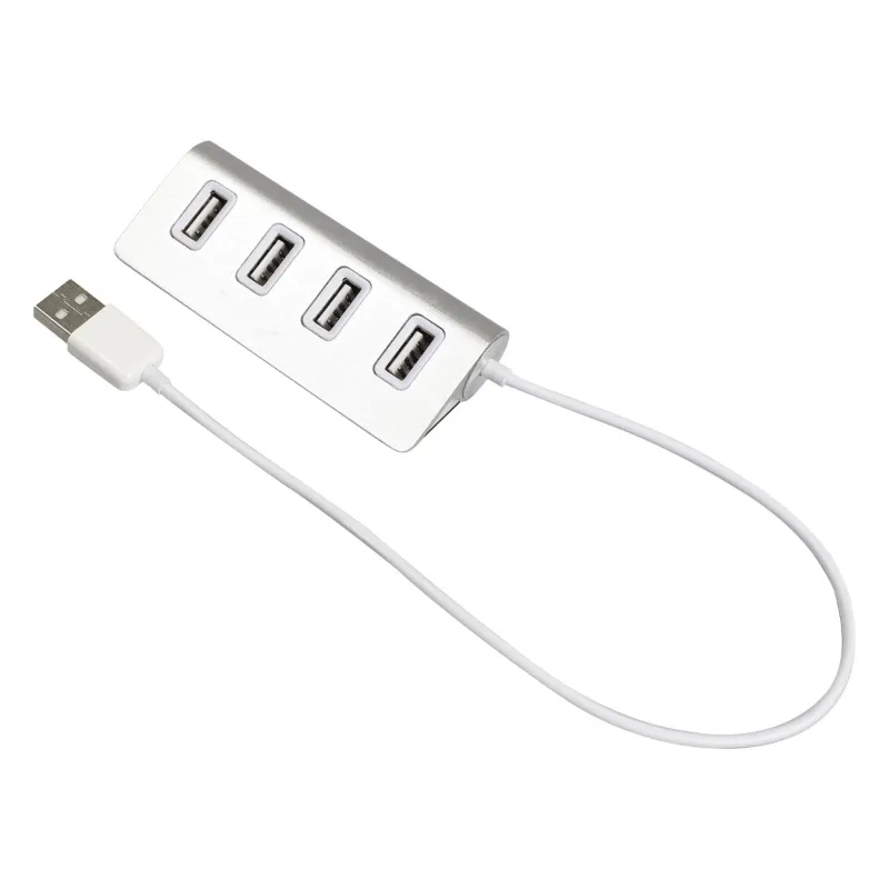 Volkano Pivot Series 4-Port USB Hub Silver VK-20011-SL