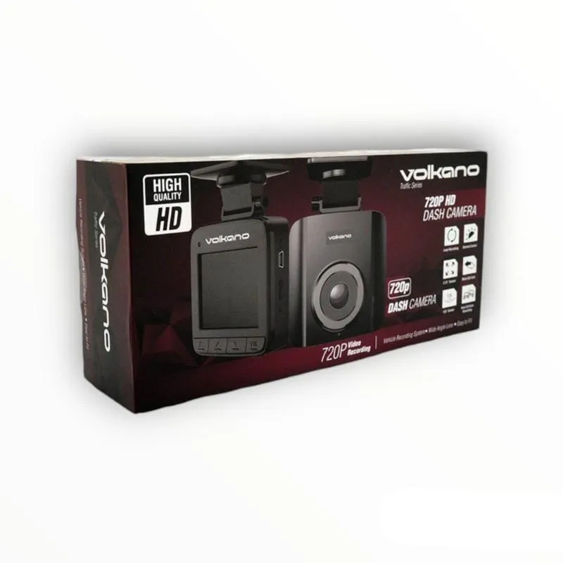 Volkano Traffic Series VK-10009-BK Black 720p Dash Camera