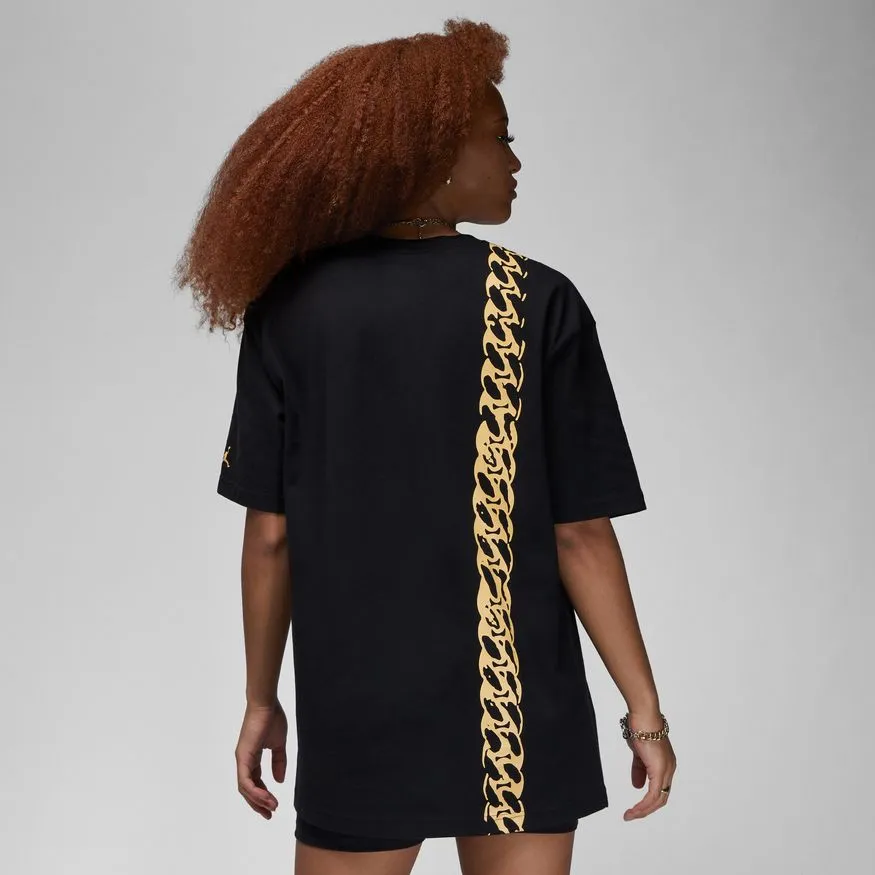 W OVERSIZED GRAPHIC T-SHIRT "BLACK"