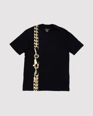 W OVERSIZED GRAPHIC T-SHIRT "BLACK"