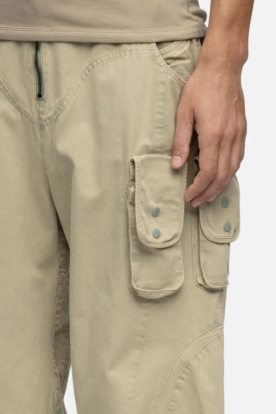 W6 CARGO WASHED GREEN