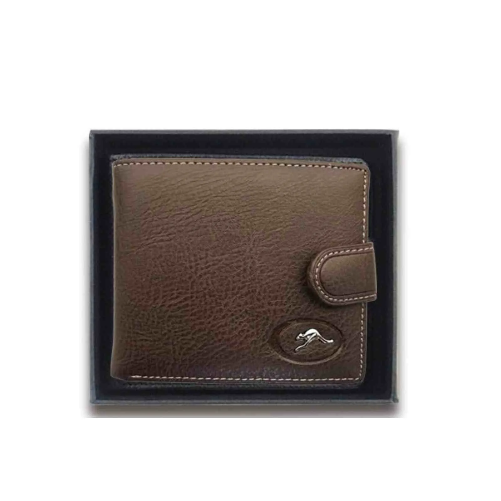 Wallet with Clip Flying Kangaroo Badge