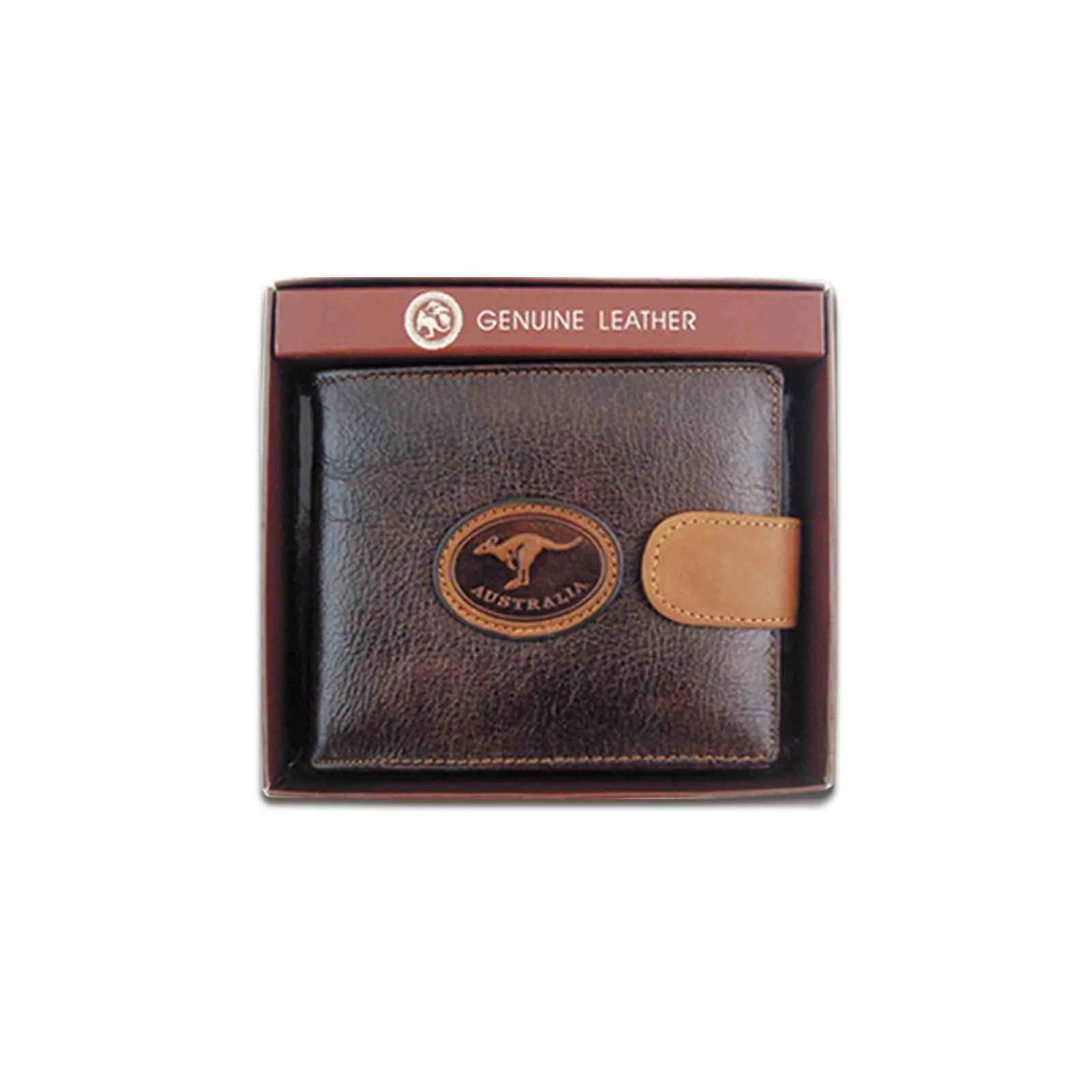 Wallet with Clip Kangaroo Badge