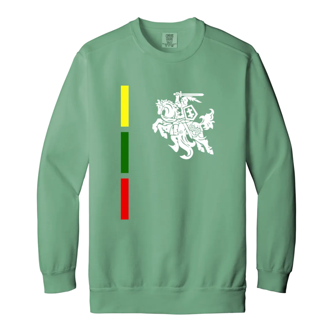 Warrior Vytis - Men/Women Unisex Soft-Washed Crewneck Sweatshirt