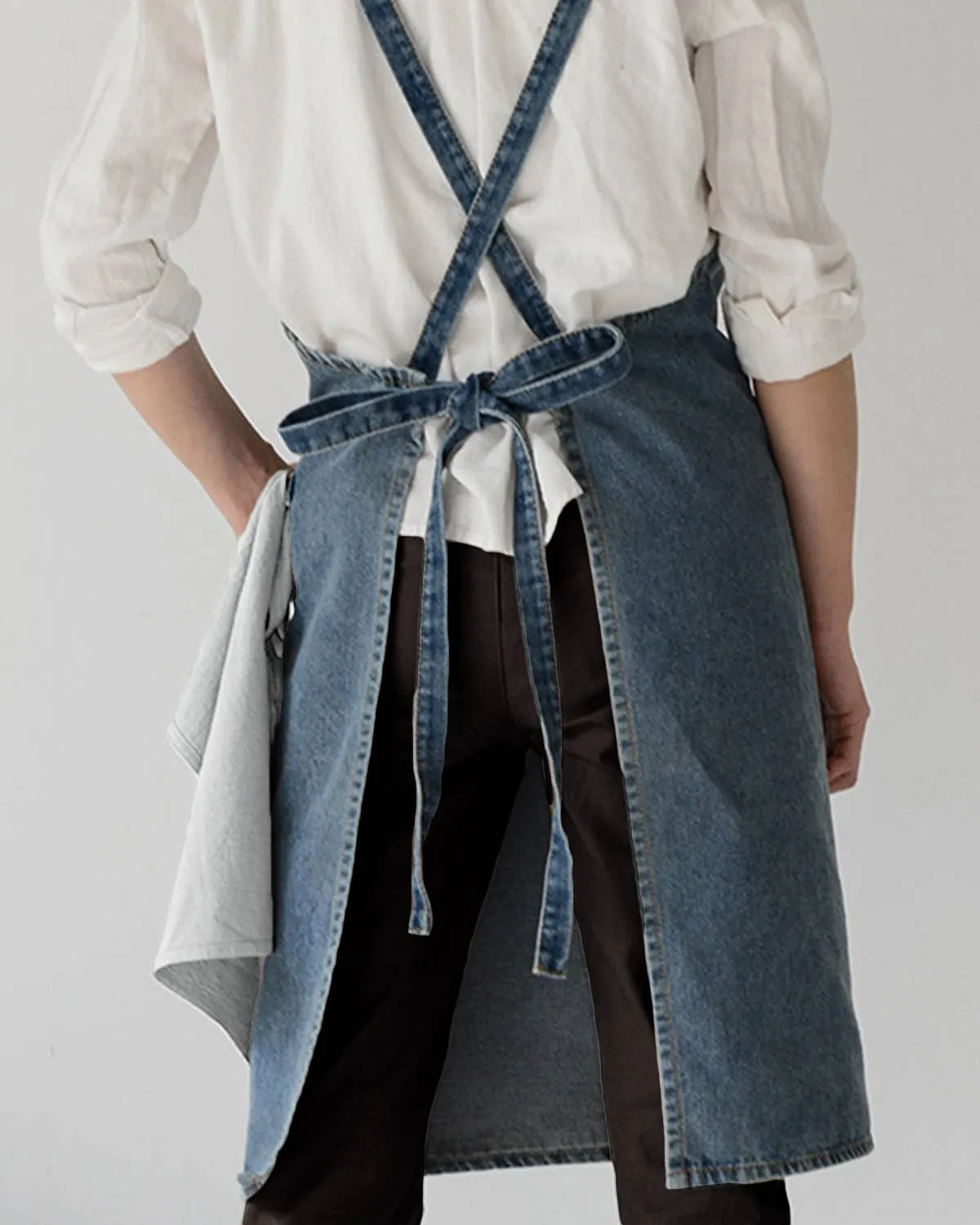 Washed Denim Apron