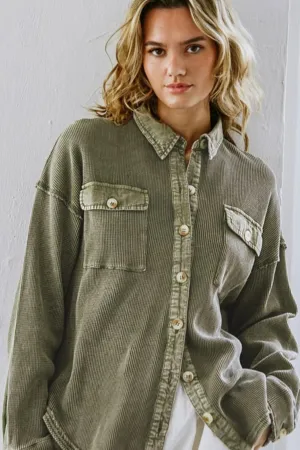Washed Waffle Top