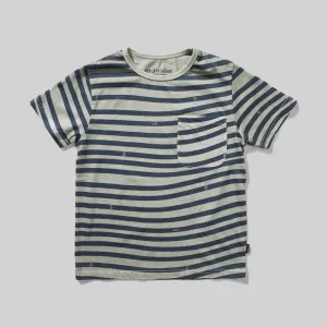 WAVES TEE WASHED OLIVE