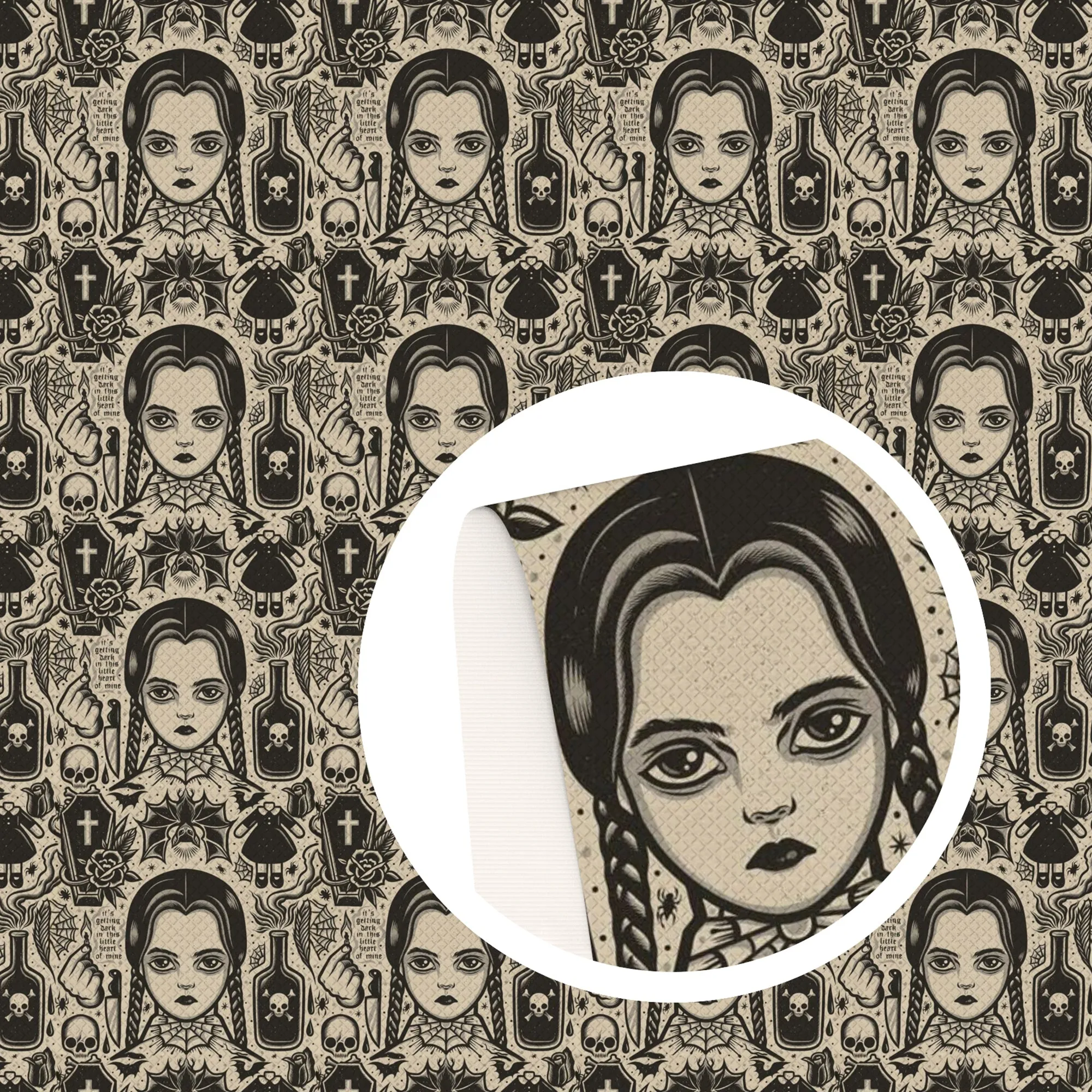 Wednesday printed fabric