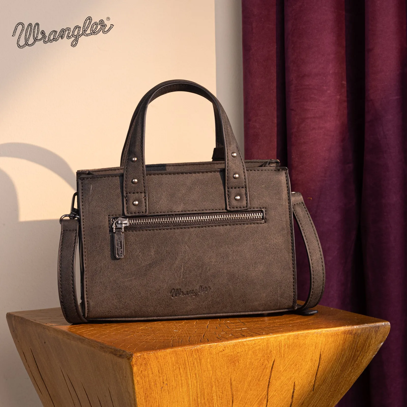 WG160-60102   Wrangler Western Tooled Tote Crossbody