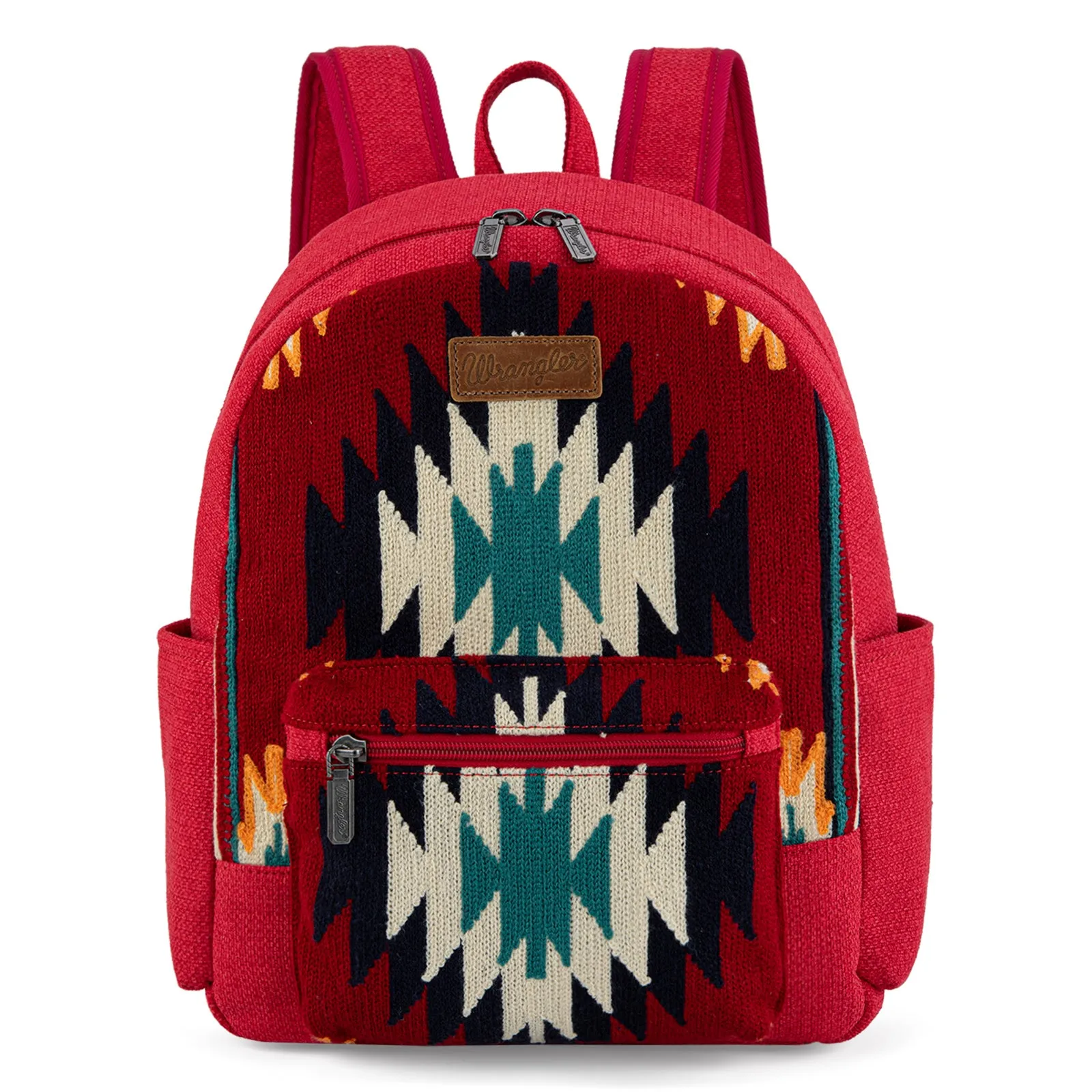 WG174-91153   Wrangler Southwestern  Knitted Backpack - Red