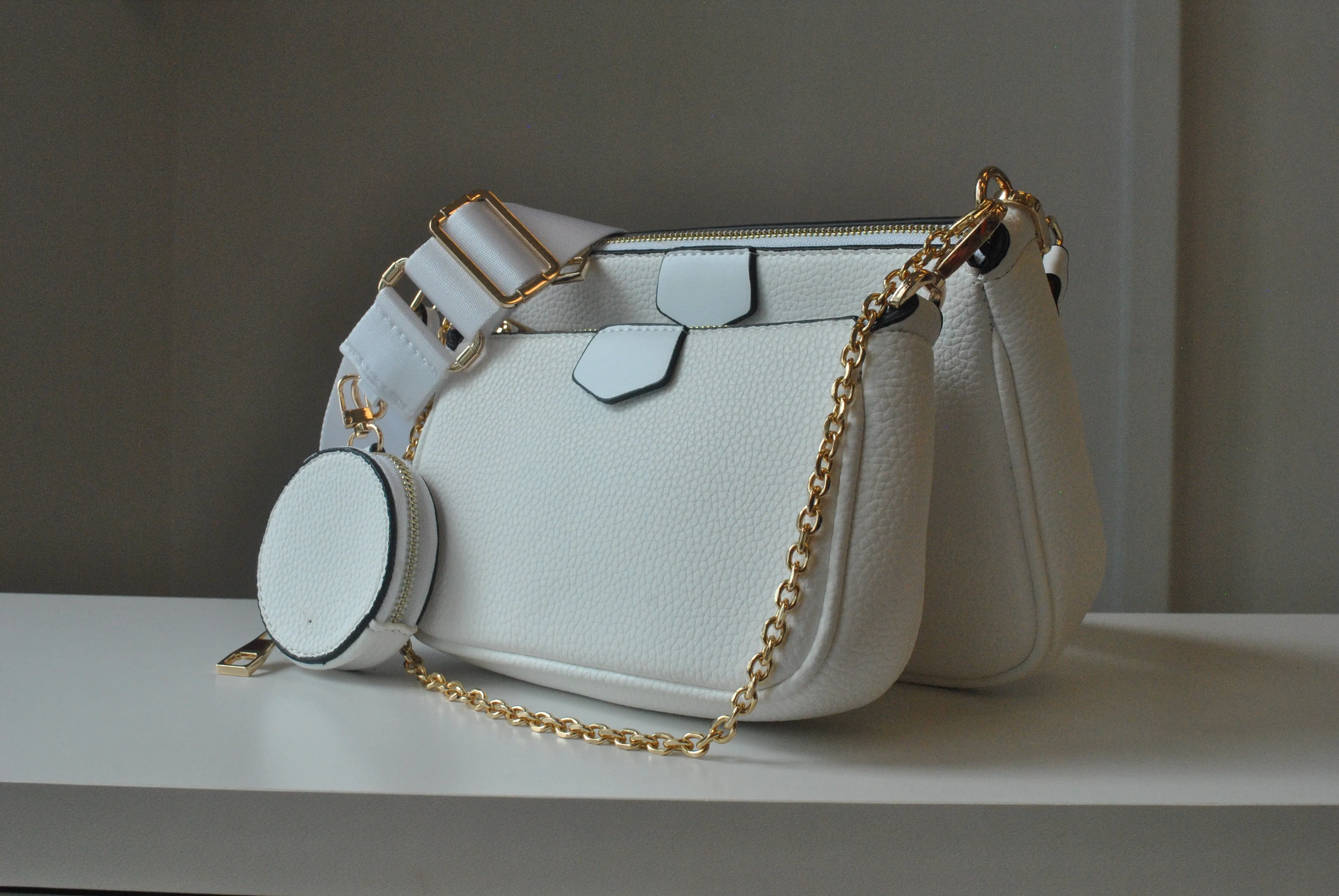 WHITE 3 IN 1 CROSSBODY BAG
