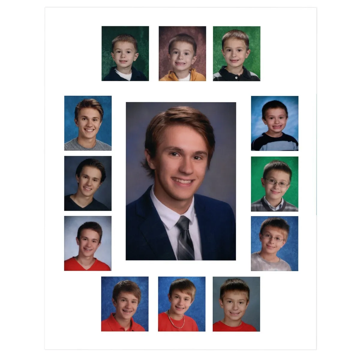 White School Picture Mat, 13-15 Openings