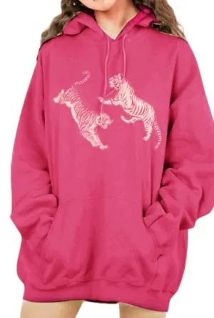 Wild Majesty Dropped Shoulder Tiger Graphic Hoodie