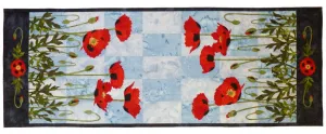 Wildfire Designs Alaska Poppies Table Runner Applique Quilt Kit