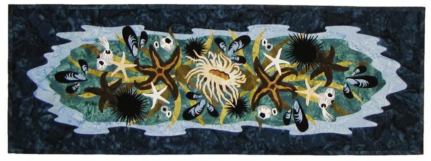 Wildfire Designs Alaska Tide Pool Table Runner Laser Cut Applique Quilt Kit