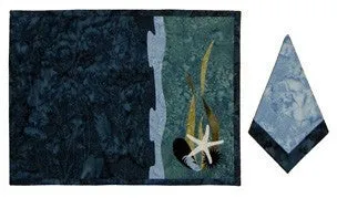Wildfire Designs Alaska Tide Pool Table Runner Laser Cut Applique Quilt Kit