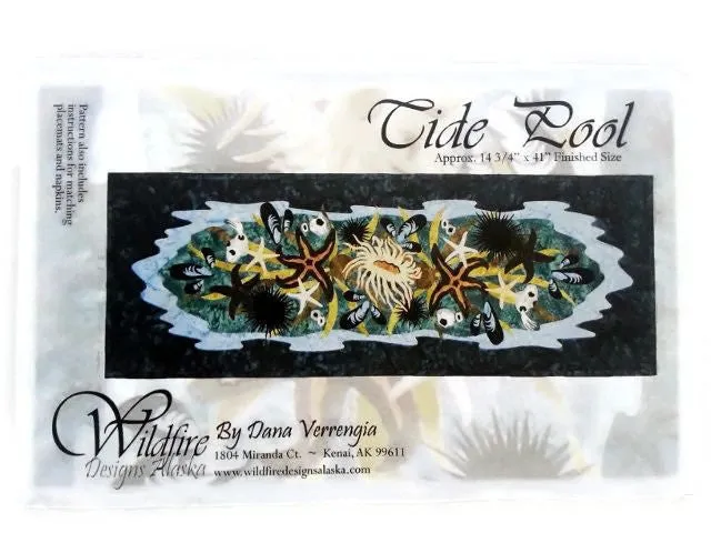 Wildfire Designs Alaska Tide Pool Table Runner Laser Cut Applique Quilt Kit