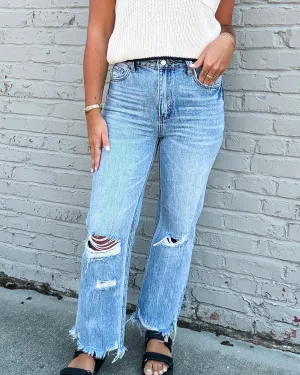 WILLA 90'S HIGH RISE FLARE JEANS