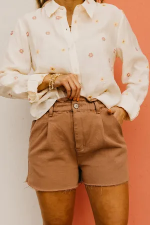 Wishlsit | The Leonel Paperbag Distressed Denim Shorts