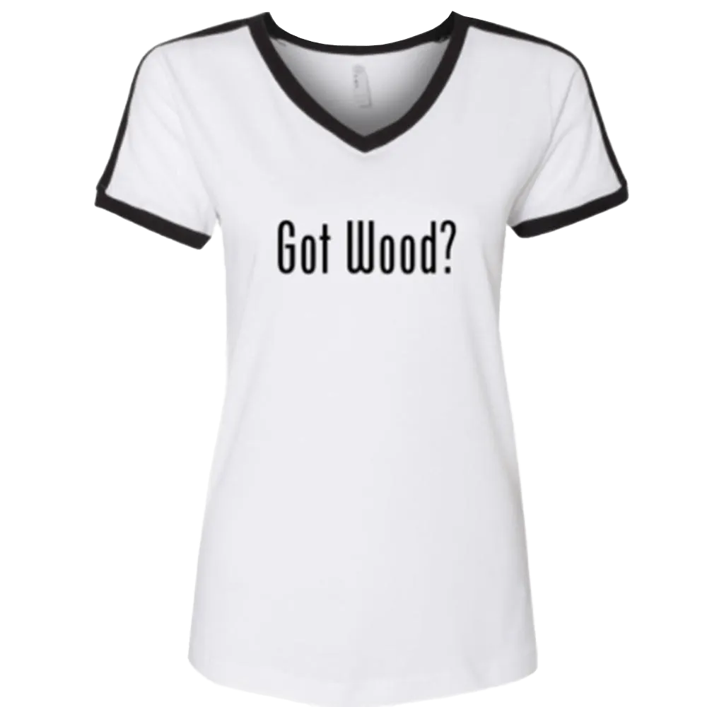 Women's Got Wood? Soccer Tee in White
