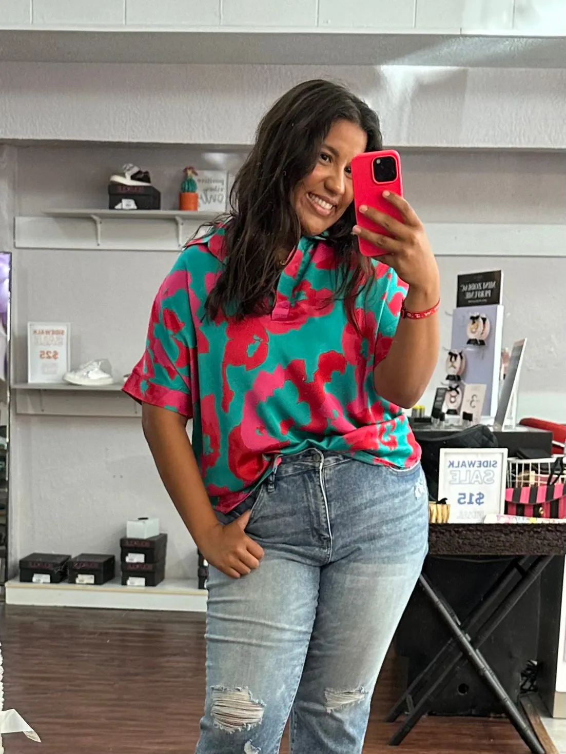 Wonder About Me Top: Jade Mix