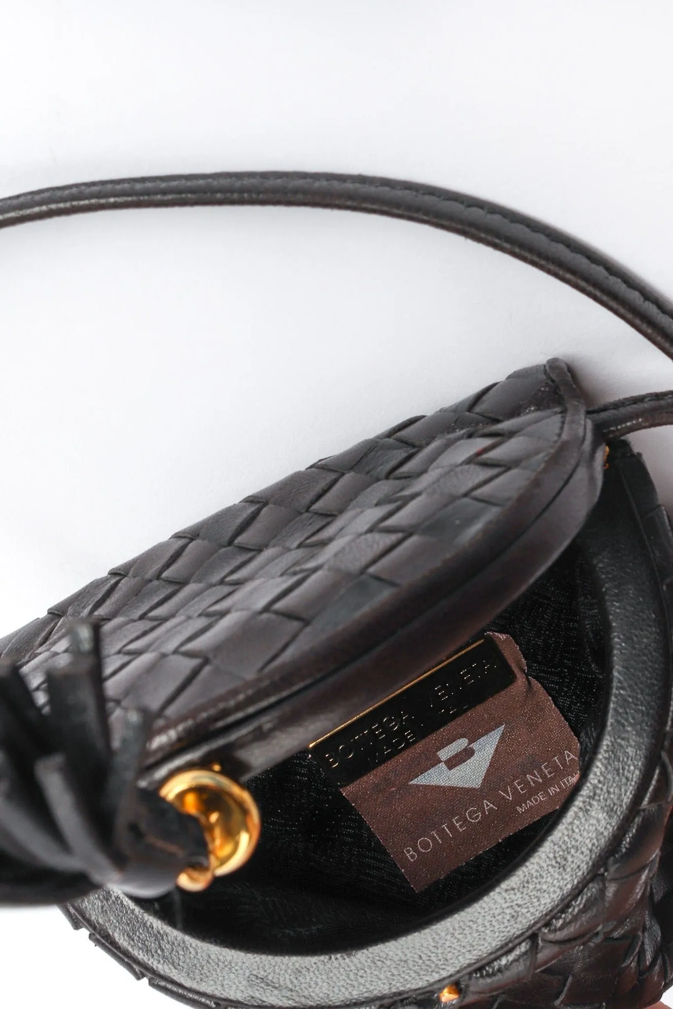 Woven Leather Intrecciato Mini Bag
