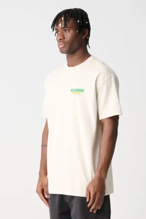 XLarge Records SS Tee - Pigment Washed White