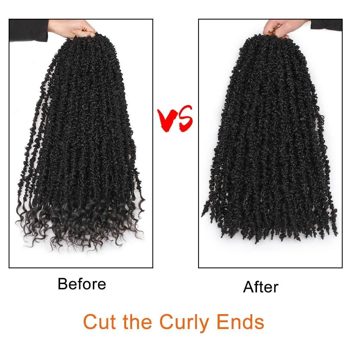 Xtrend 12''20''22“24''30”Butterfly Locs Crochet Hair Pre Looped Crochet Braids Synthetic Braiding Hair