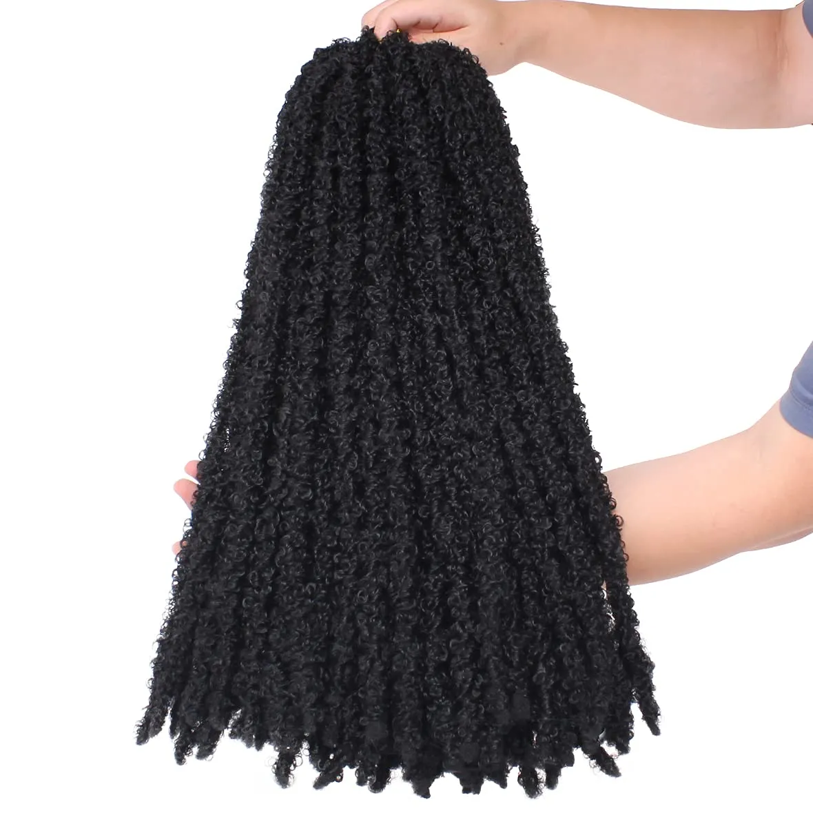 Xtrend 12''20''22“24''30”Butterfly Locs Crochet Hair Pre Looped Crochet Braids Synthetic Braiding Hair