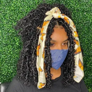 Xtrend Butterfly Locs Crochet Hair 12 inch Short Pre looped Natural Messy Distressed Locs Crochet Braids