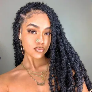 Xtrend Butterfly Locs Crochet Hair 24 Inch Pre Looped Distressed Locs Crochet Braids
