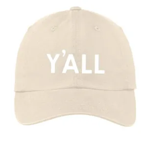 Y'all Baseball Cap: Oatmeal