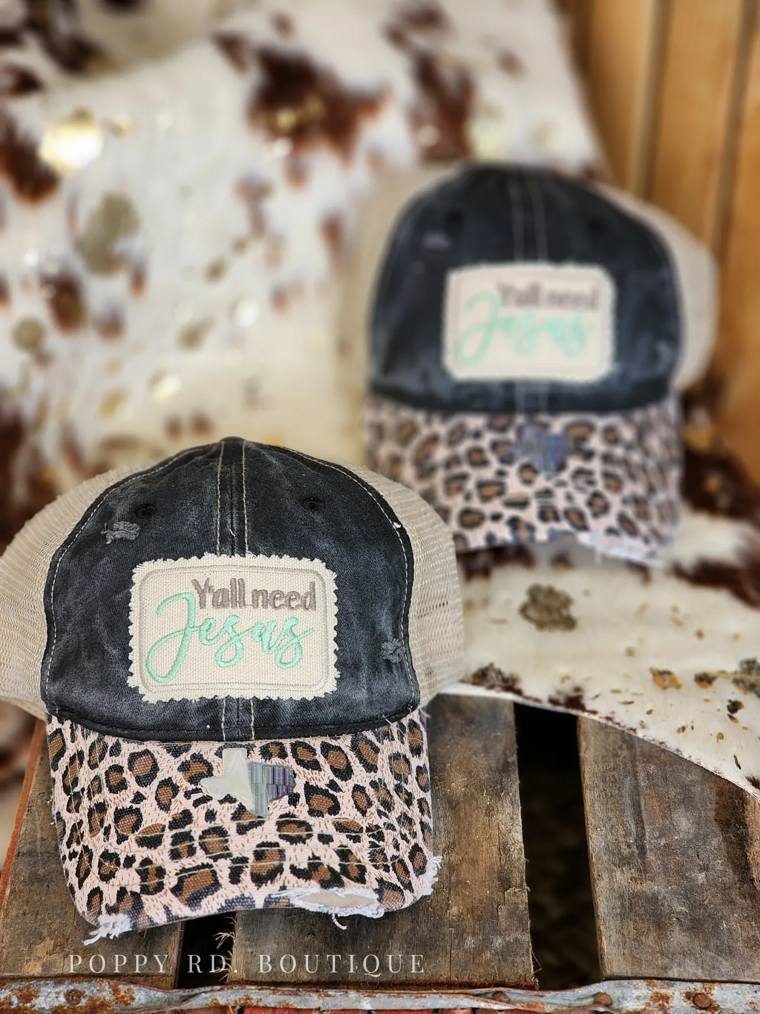 Y'all Need Jesus Distressed Mesh Baseball Cap *